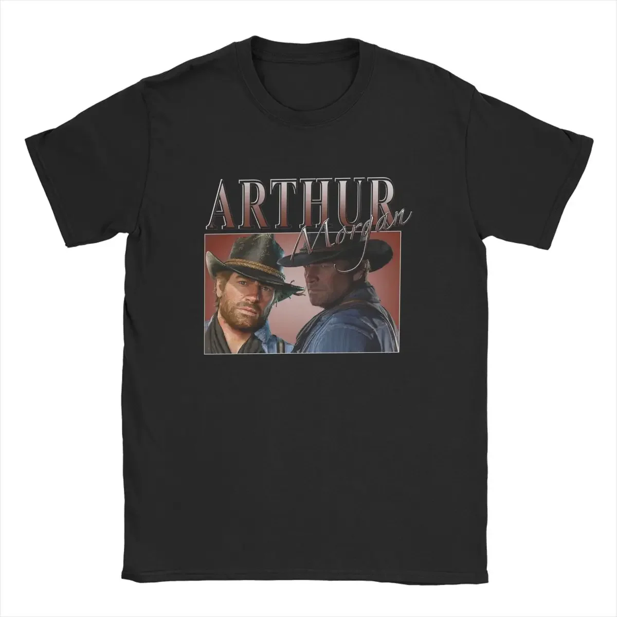 Red Dead Game Redemption Arthur Morgan T Shirt Men 100% Cotton Vintage Crewneck T-Shirt 2024 Popular Tees Short Sleeve