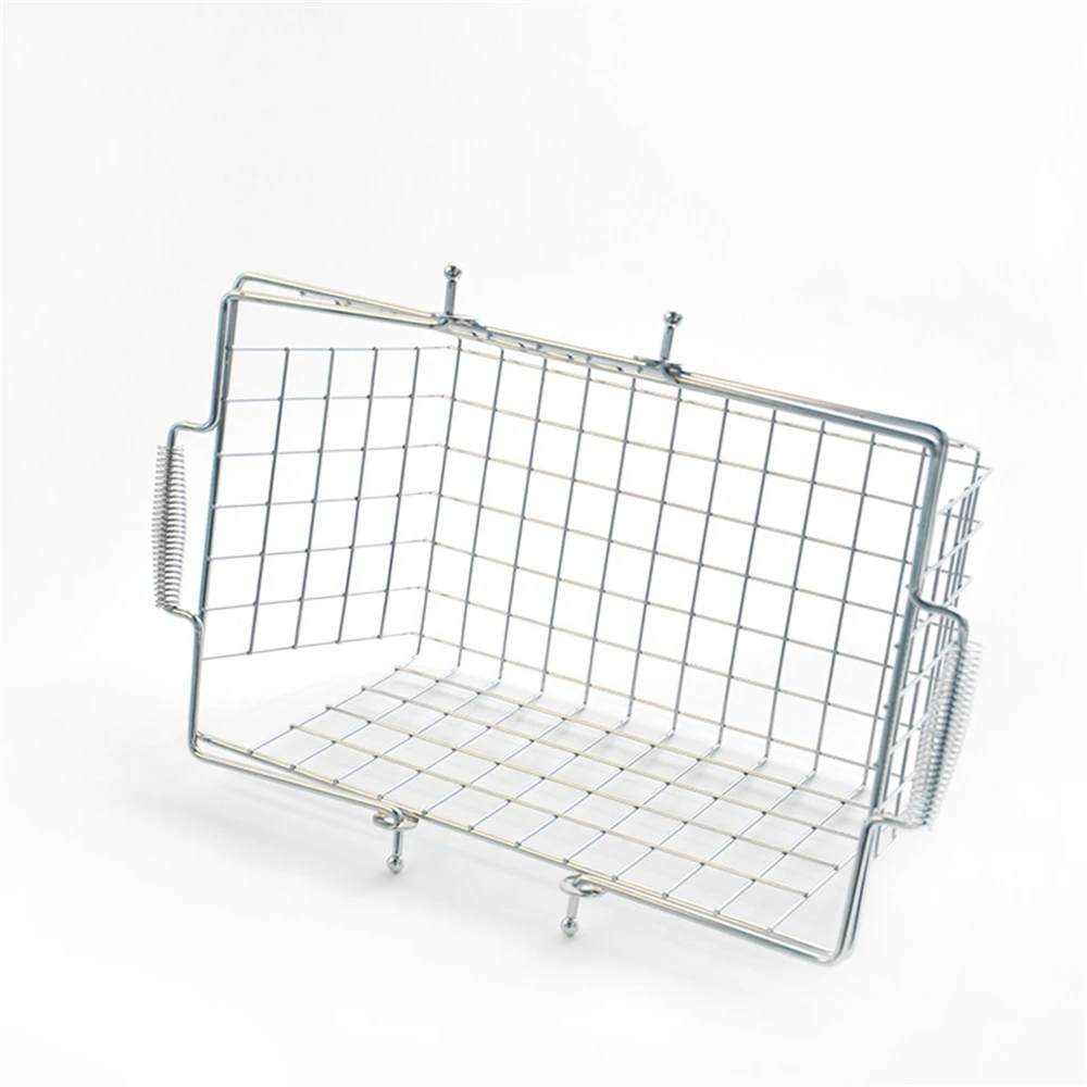 Shopping Basket Boutique Store Makeup Shop Stainless Steel Basket Silvery Plating Anti-corrosion Rust Metal Basket