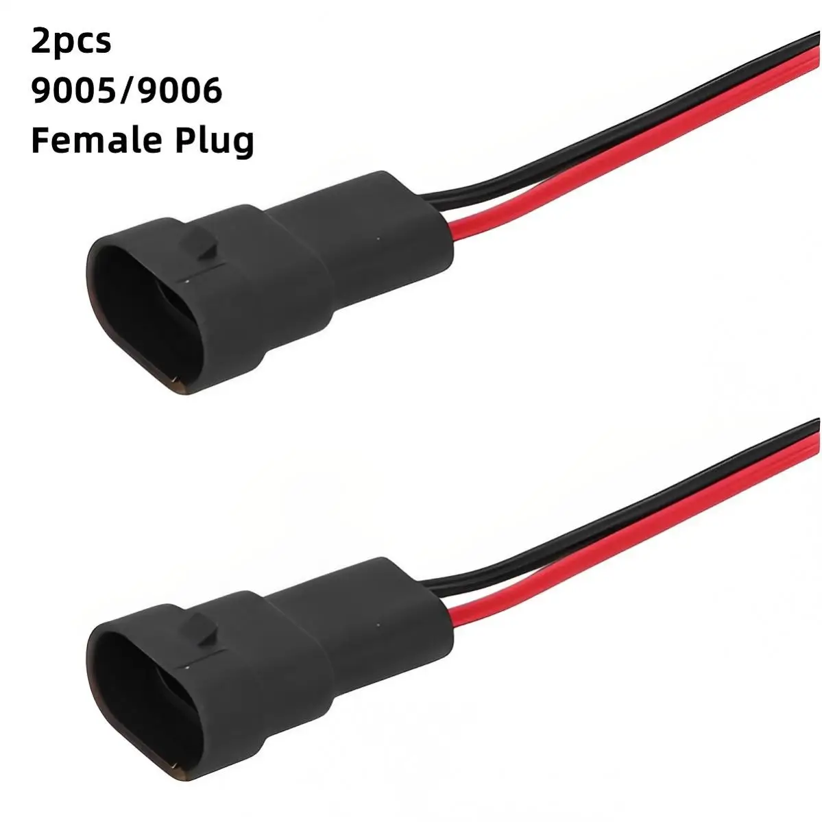 

2pcs 9005 / 9006 12V Female Socket Light Harness Connector for Fog Lamp / Headlight