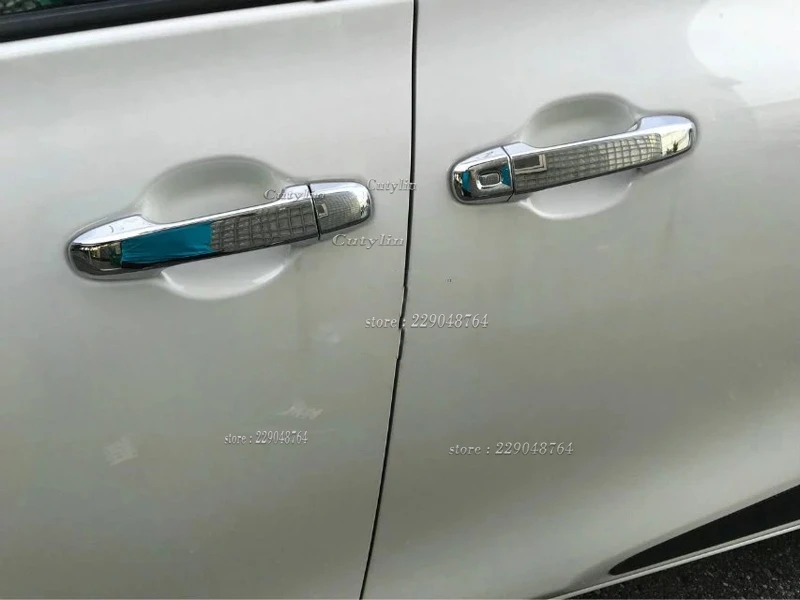 For Toyota Sienta NHP170 2015 2016 2017 2018 Chrome Door Handle Cover Trim Moulding Cap Bezel Overlay Protector Accessories 12P