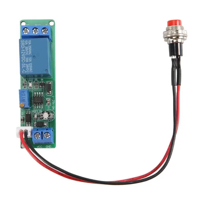 ABKQ-DC 12V Adjustable Timer Delay Turn OFF Module Timing Relay Time Switch 1-10Sec Delay Off Switch Module