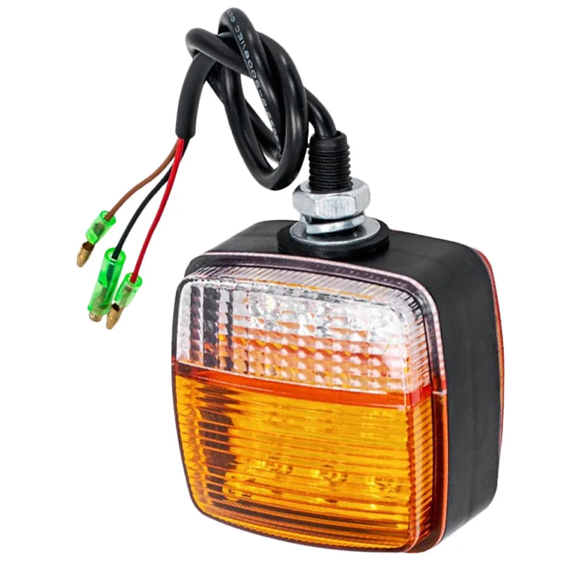 

Специально для погрузчиков: Светодиодный передний указатель поворота, двусторонний квадратный блок указателей поворота 12В/24В.