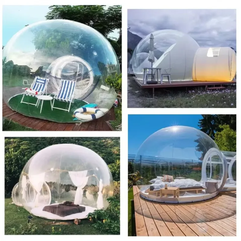 YTYIN Direct Factory Supply Transparent Spherical Inflatable Four-season Waterproof Portable Camping Bubble House Tent Easy Setu