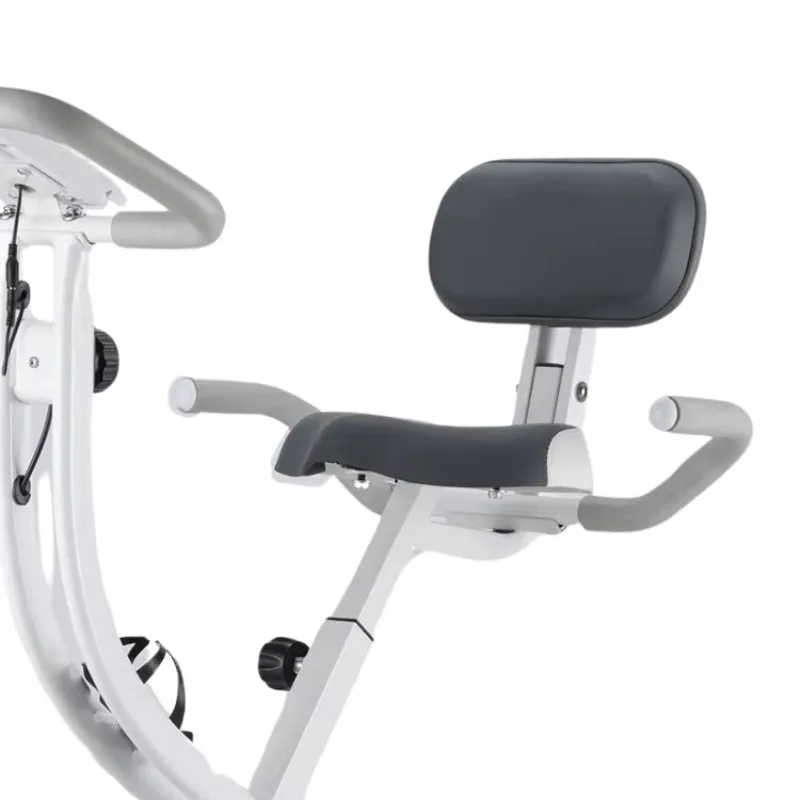 دراجة تمارين اللياقة البدنية القابلة للطي 2 في 1 - دراجات مستقيمة للتدريب على القلب من النوع الثابت قابلة للإزالة #4