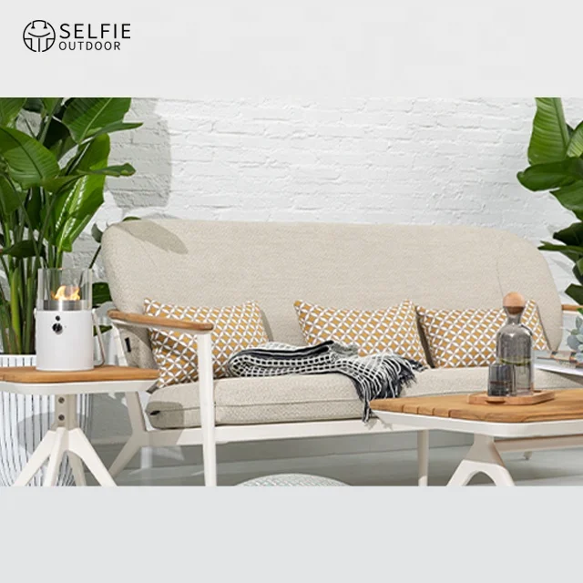 

Garden Furniture Aluminium Patio Modern Teak Outdoor Furniture Outdoor Sofa Set