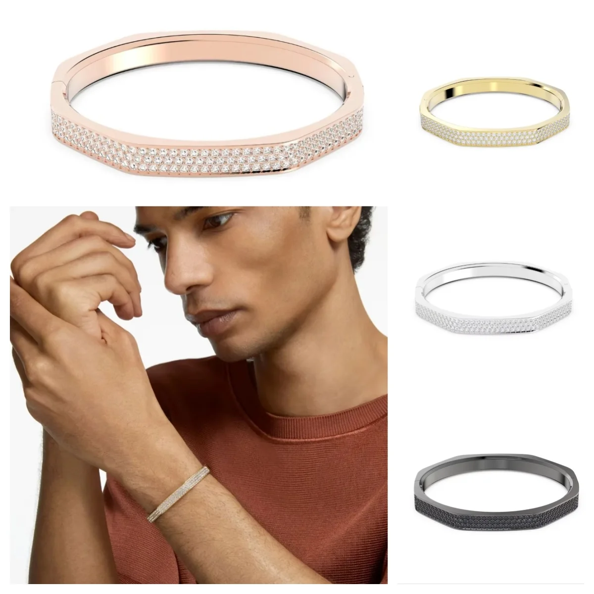 

2025 Новый европейский и американский высококачественный браслет, простой роскошный высококачественный браслет для пары S925