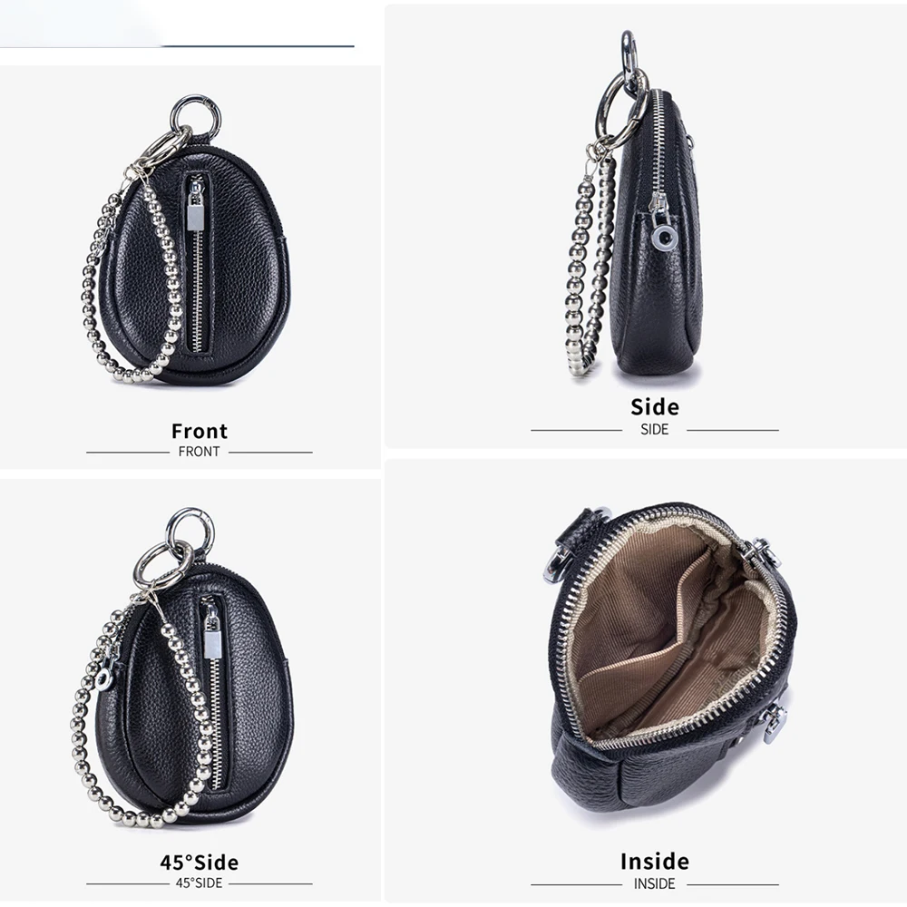 Новый женский браслет из натуральной кожи с жемчугом, нулевой кошелек, простая сумка для хранения монет, помады, сумка для наушников, сумка с подвеской