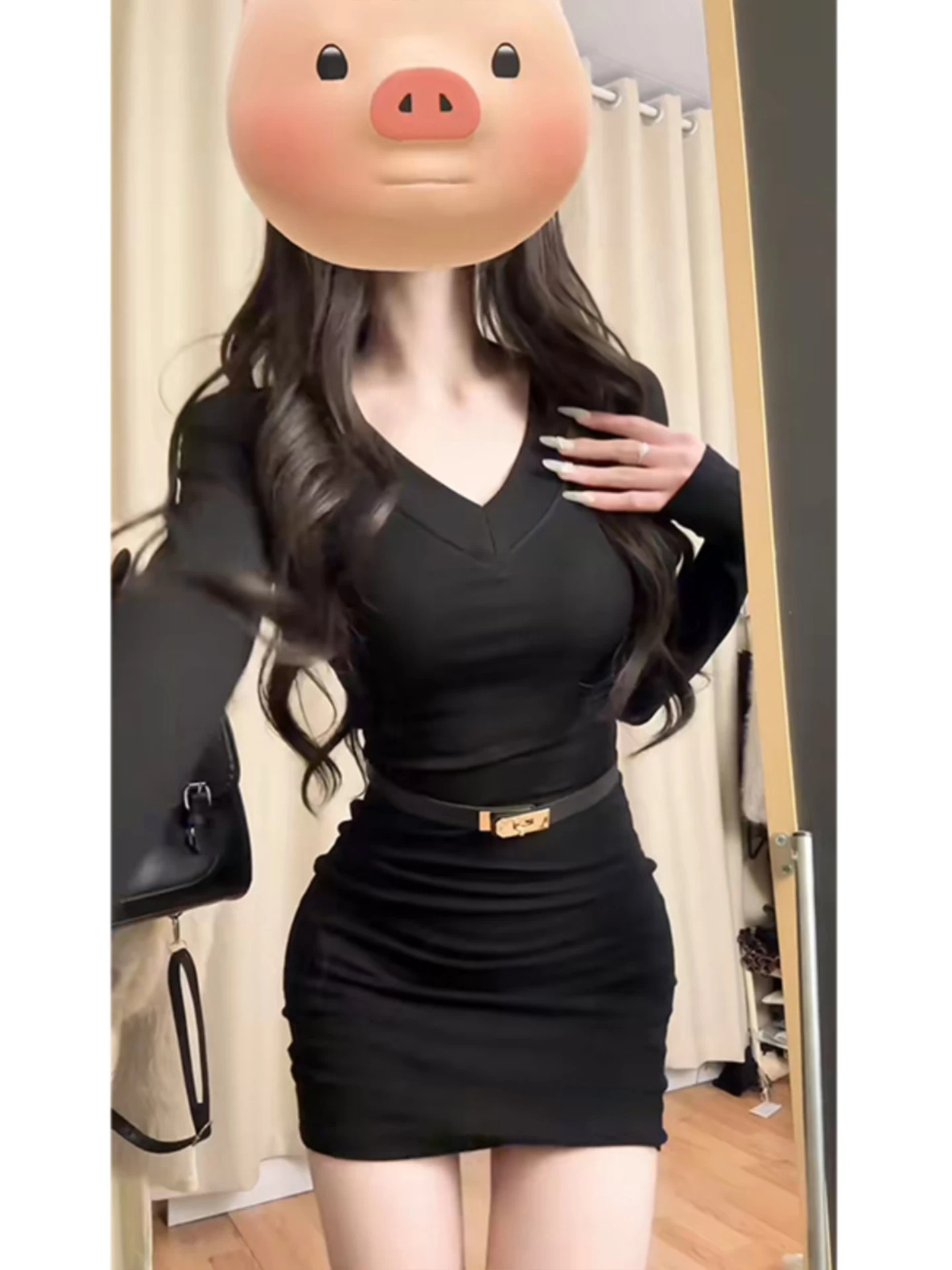 Vestidos femininos plissados outono inverno lã em camadas com nervuras texturizadas dupla face fofo respirável macio confortável suave elegante