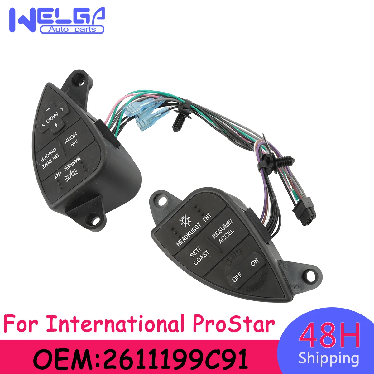 

Сверхмощный переключатель круиз-контроля 901-5101 2611199C91 P266-5101-M7 для International ProStar 2007-2016 автомобильные аксессуары
