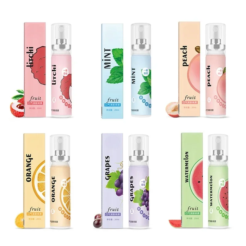 Fresh Breath Mint Peach Mouth Spray Probiotics Breath Freshener Effective Lasting Bad Breath Spray Toothpaste Lasting Freshnes