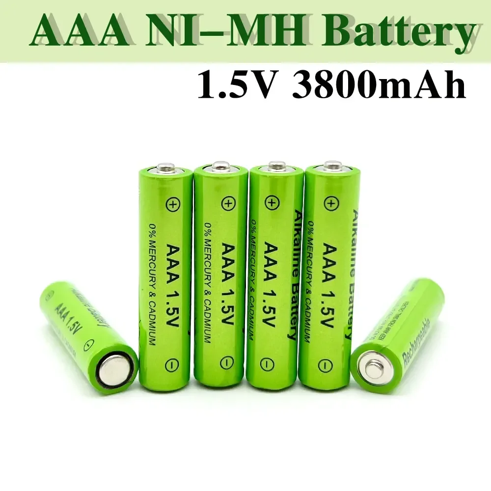 

2-20pcs 1.5V AAA Battery 3800mAh Rechargeable Battery NI-MH 1.5 V AAA Battery for Clocks Mice Computers Toys So on