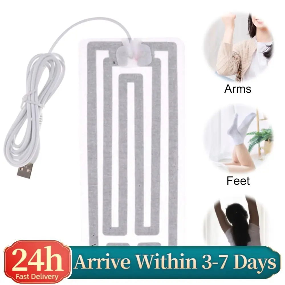 

2Pcs USB 5V Electric Heating Pad Clothes Heating Mat Electric Heating Film DIY Thermal Clothing Outdoor Heated Jacket Vest