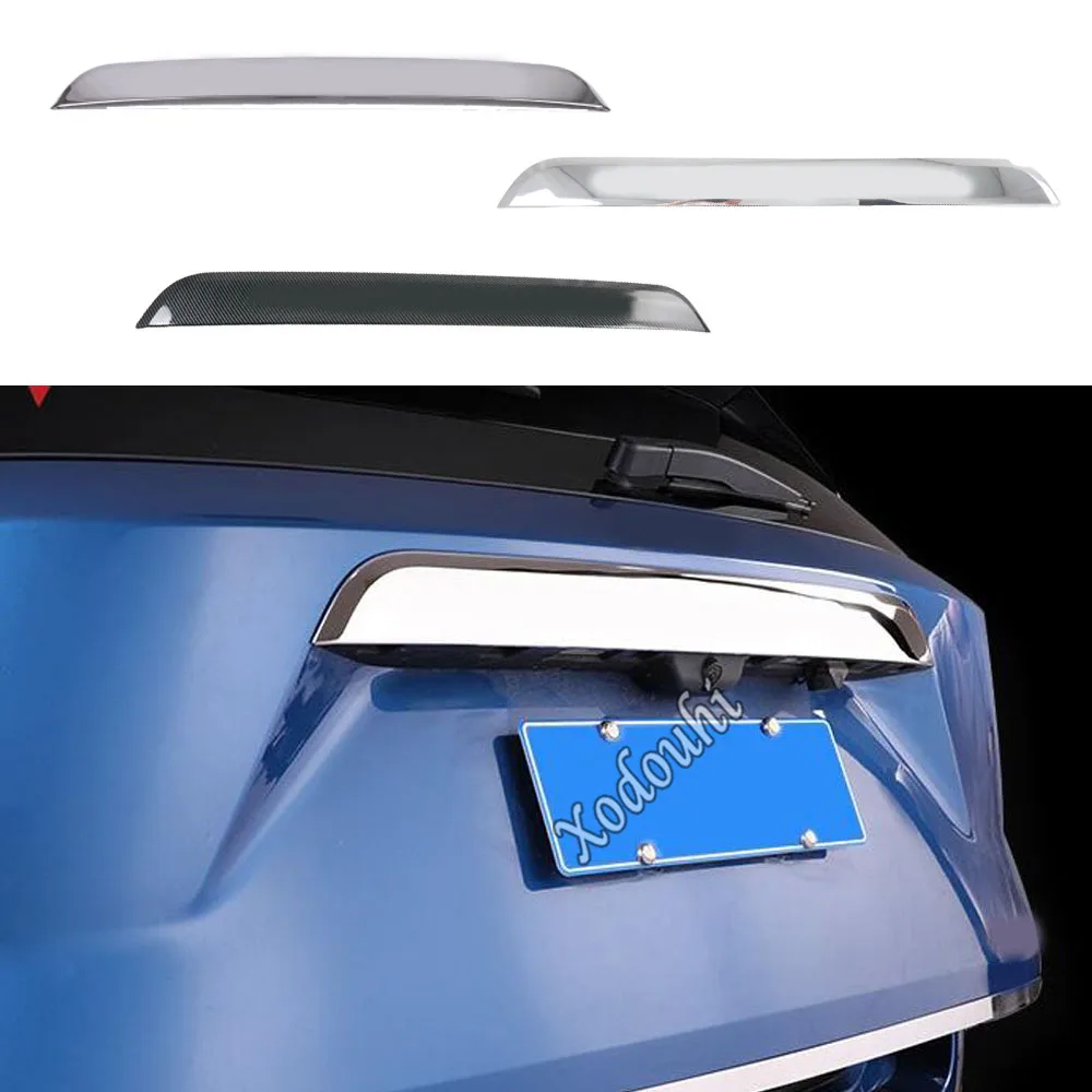 

For Ford Explorer U625 2019 2020 2021 Car Sticker Rear Back Door License Tailgate Bumper Frame Plate Trim Lamp Trunk Parts 1pcs