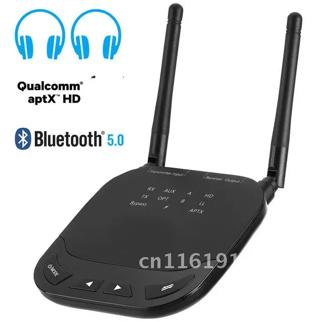 

80m Long Range 3 in1 Bluetooth 5.0 Audio Receiver Transmitter AptX LL/HD for TV Car PC RCA 3.5mm Jack AUX SPDIF Wireless Adapter