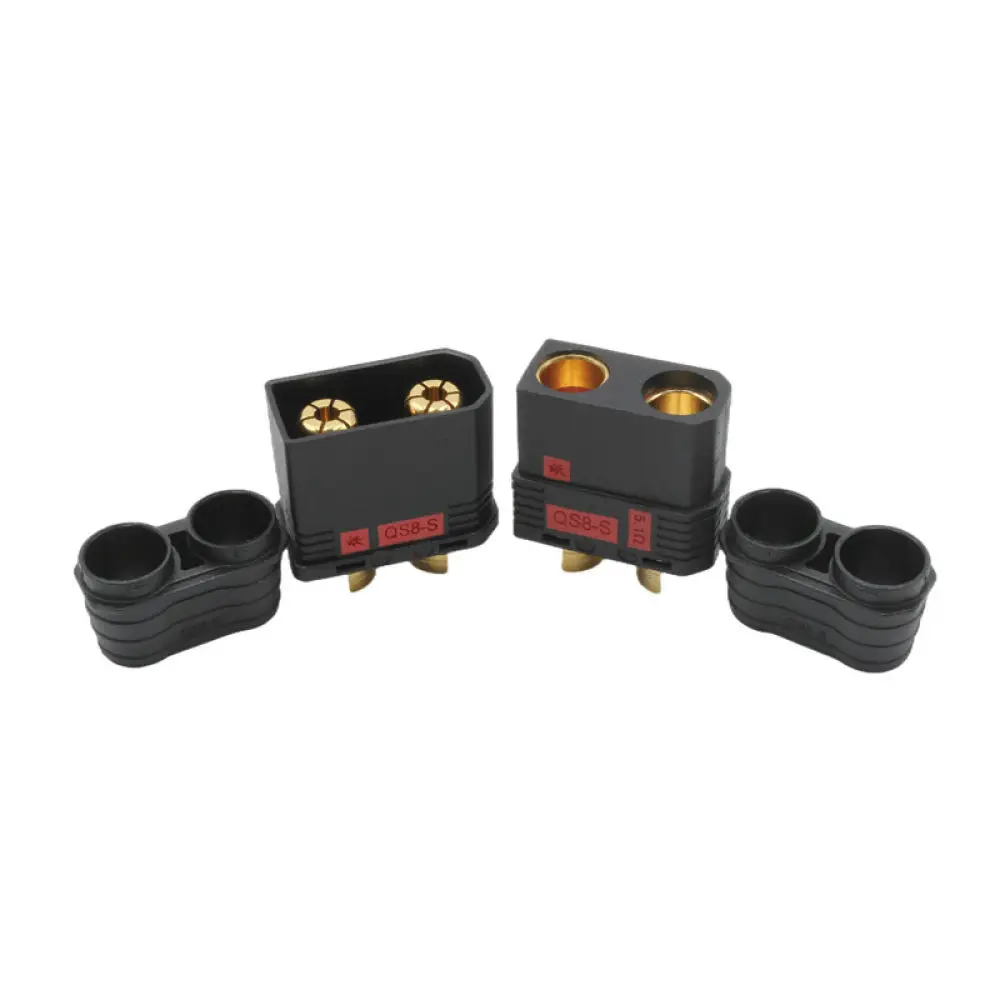 QS8-S High Current Anti Spark Connector Plug 120A Copper Terminal For RC Hobby Drone Electric Motorized Vehicle Battery Pack