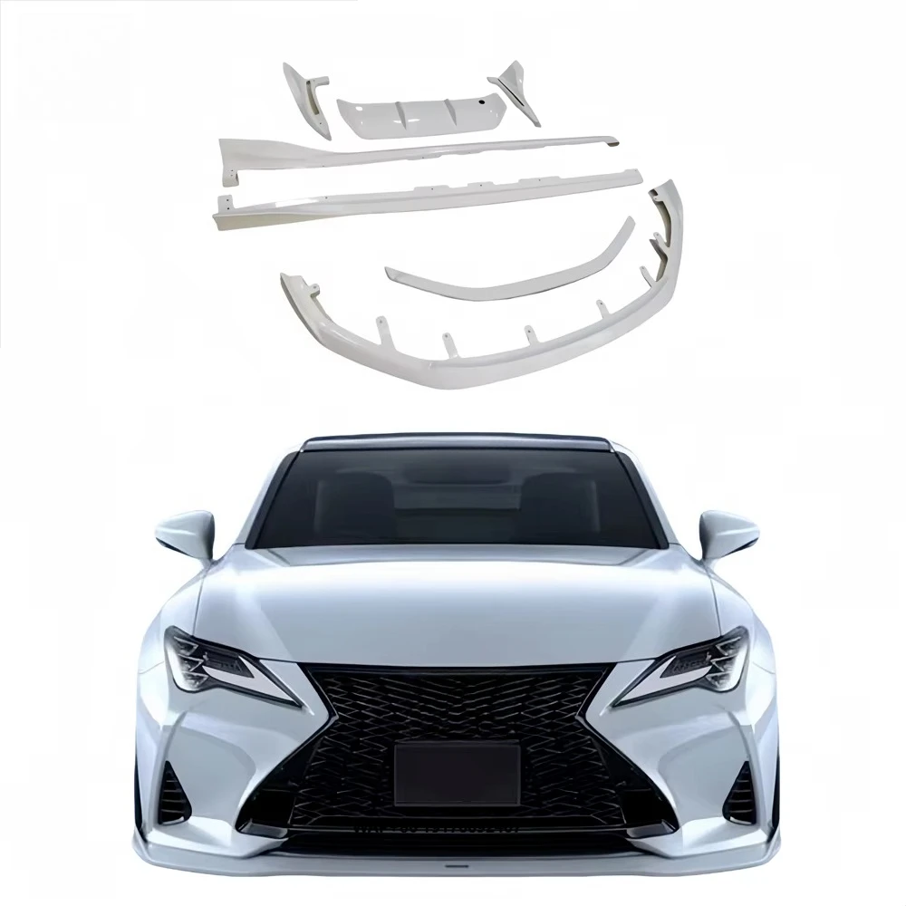 

2019 for RC300 RC350 Upgrade ART Style Diffuse Front Diffuser Side Skirts Rearr Trunk Spoiler Body Kit Carbon Fiber Bumper