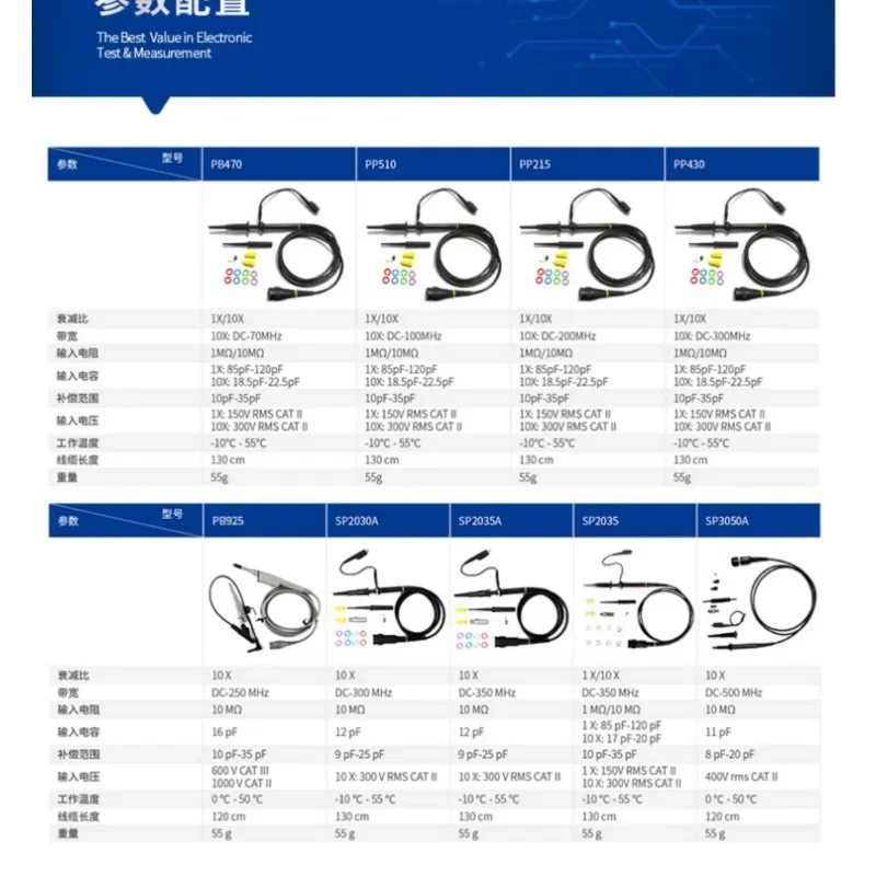 Oscilloscope Passive Probe PP510 PB470 SP2035A High Precision Test EquipmentGoods in stock