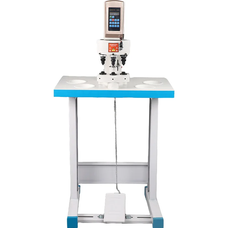 

Computer electric three-head buckle machine, buckle machine, large white buckle loading machine