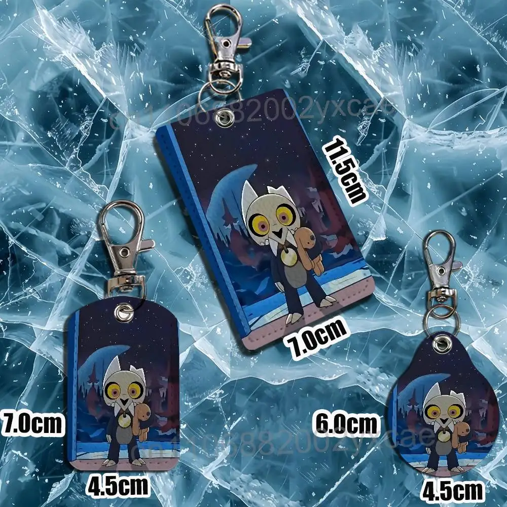 Flapjack Hunter Owl House Luz Noceda Leather Keychain Badge Holder with Lanyard - ID/Access Card Holder, Key Ring Accessory view 5