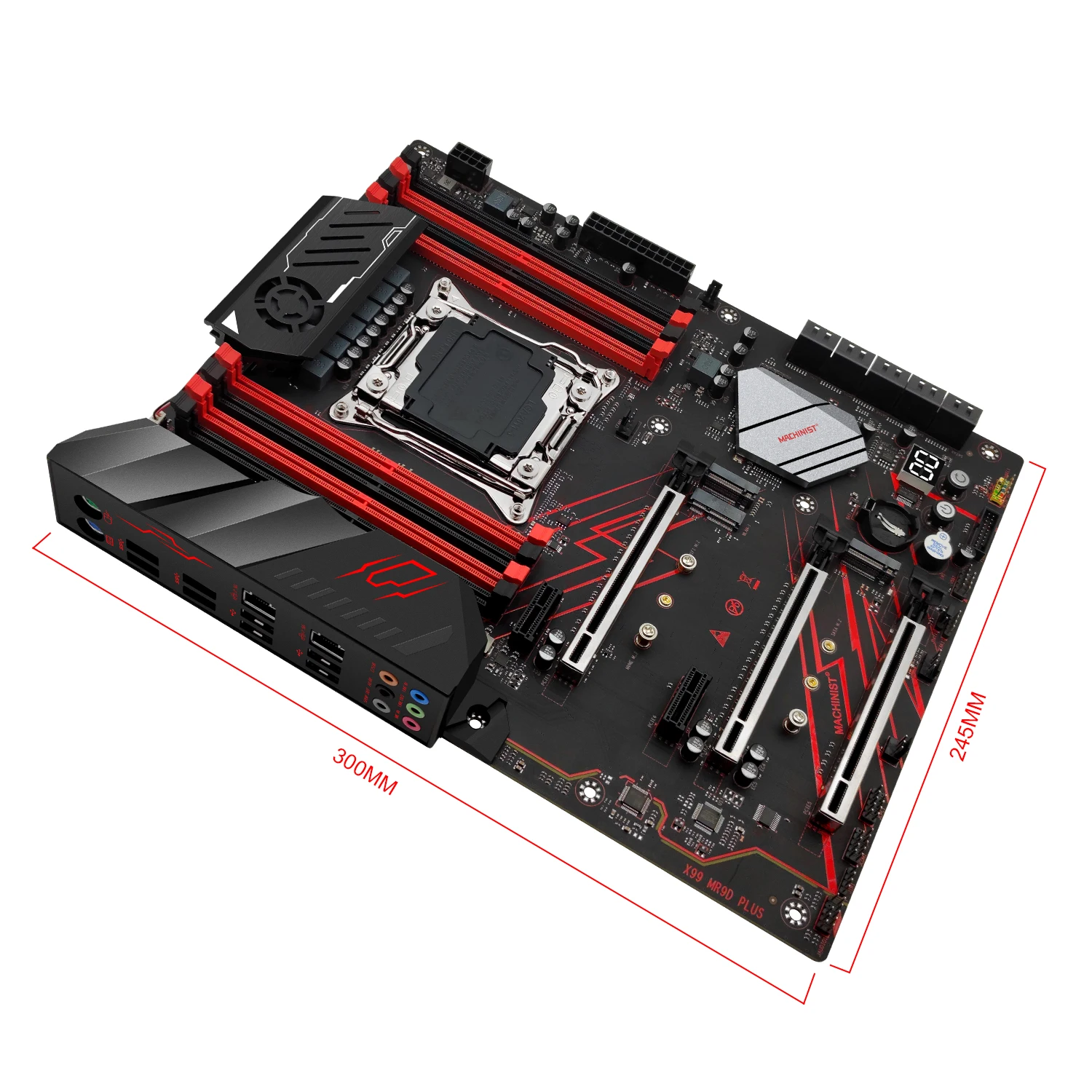 Imagem -03 - Suporte para Placa-mãe Intel Xeon e5 2699 v3 2697 Série Cpu v4 Lga 20113 Ddr4 Ecc Memória Não Ecc Nvme M.2 Atx Mr9d Machinist-x99