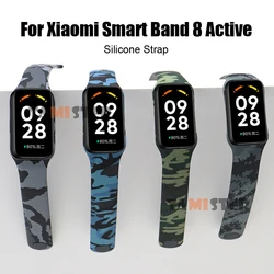 Silicone Wristband For Xiaomi Band 8 Active Strap Replacement Bracelet For Mi Band 8 Active Smart Watch Band Correa Accessories