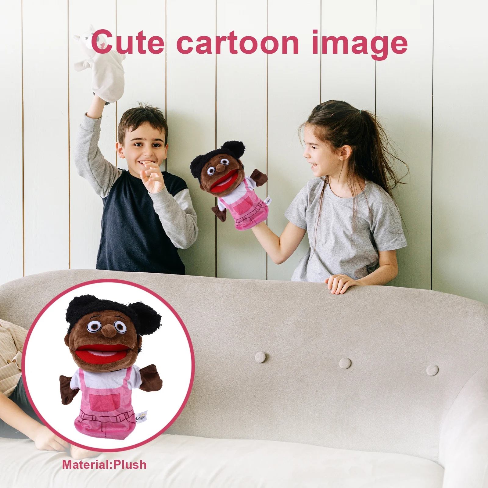 1pc fantoche de mão bonito dos desenhos animados fantoche de contar histórias para interação familiar fantoches de pelúcia macios crianças adultos jogo criativo