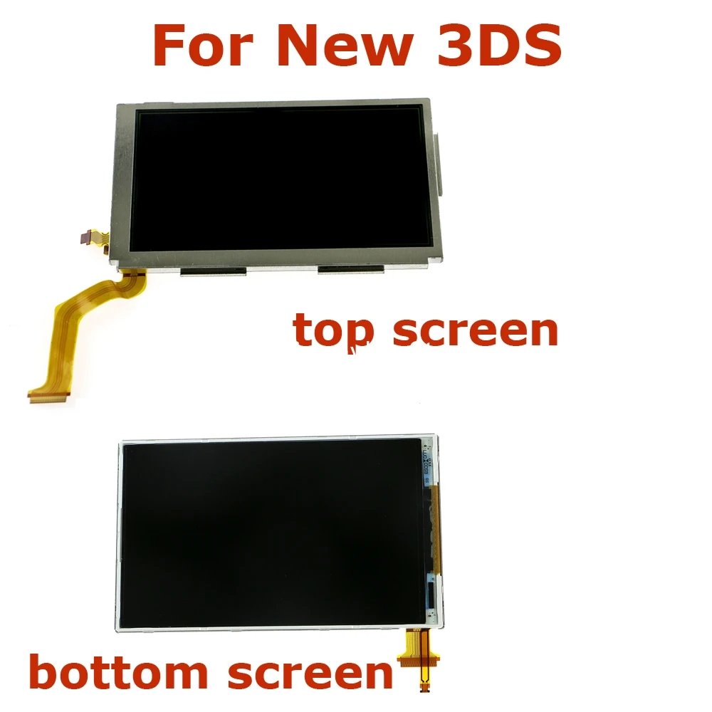 New Original Top bottom LCD Screen up lower lcd for Nintendo NEW 3DS lcd screen