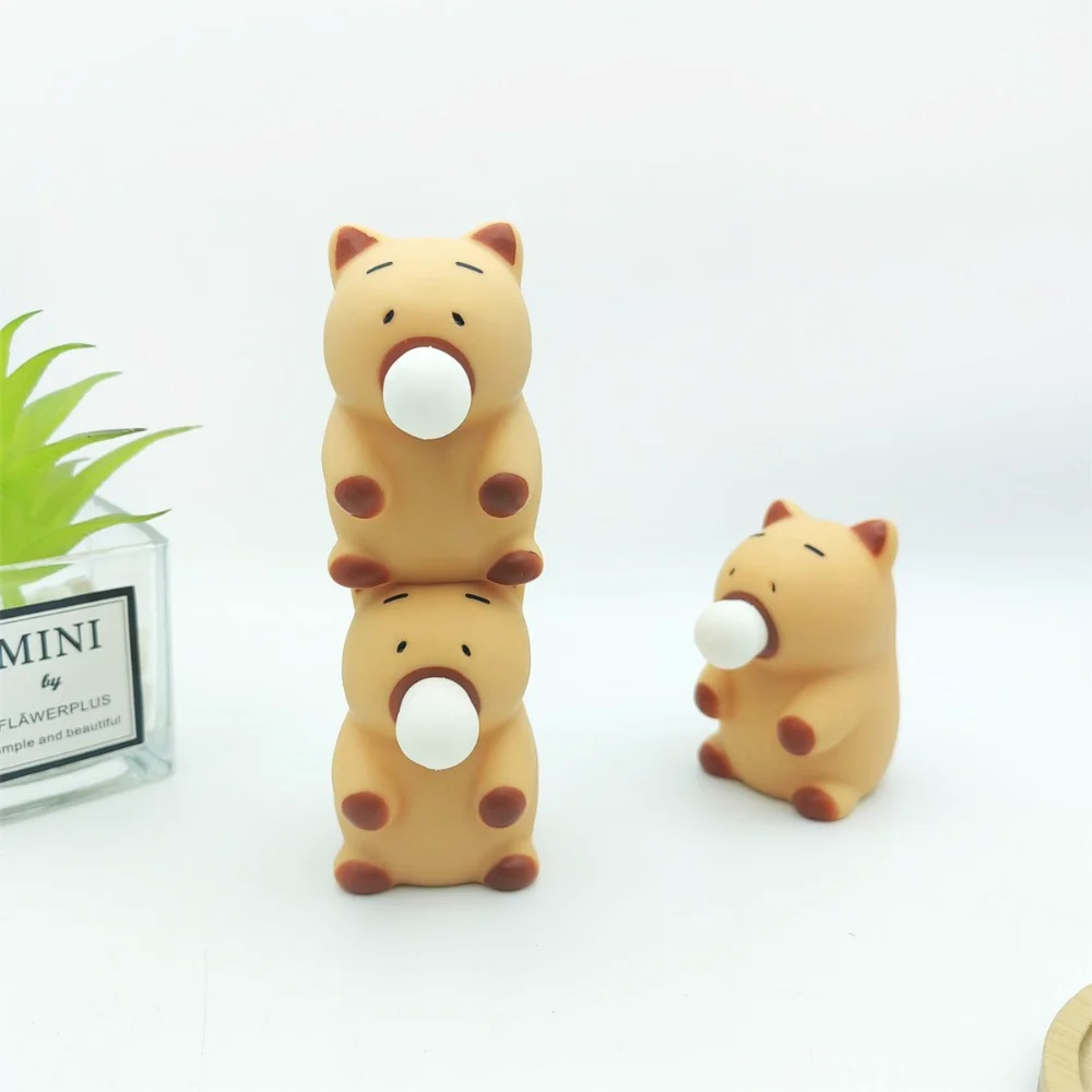 Funny Capybara Squeeze Toy Kawaii Stress Relief MIni Vent Toys Soft New Release Anxiety Toy Unique Gifts