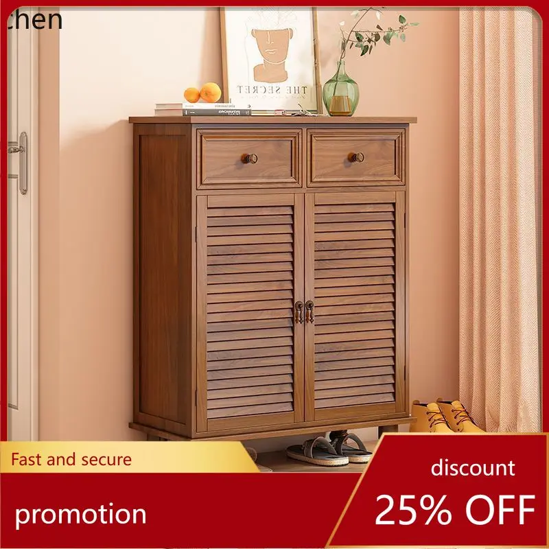 HT Integrated Shoe Cabinet Home Large Capacity Entrance Cabinet  Storage Economical Multi-layer Entryway Storage Cabinet
