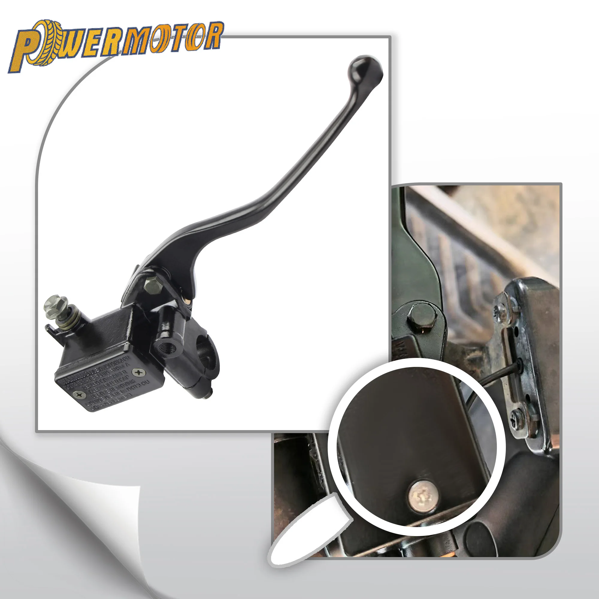 

7/8" 22mm Motorcycle Brake Pump Front Master Cylinder Hydraulic Brake Lever for Scooters Mopeds Dirt Pit Bike ATV Quad Buggy