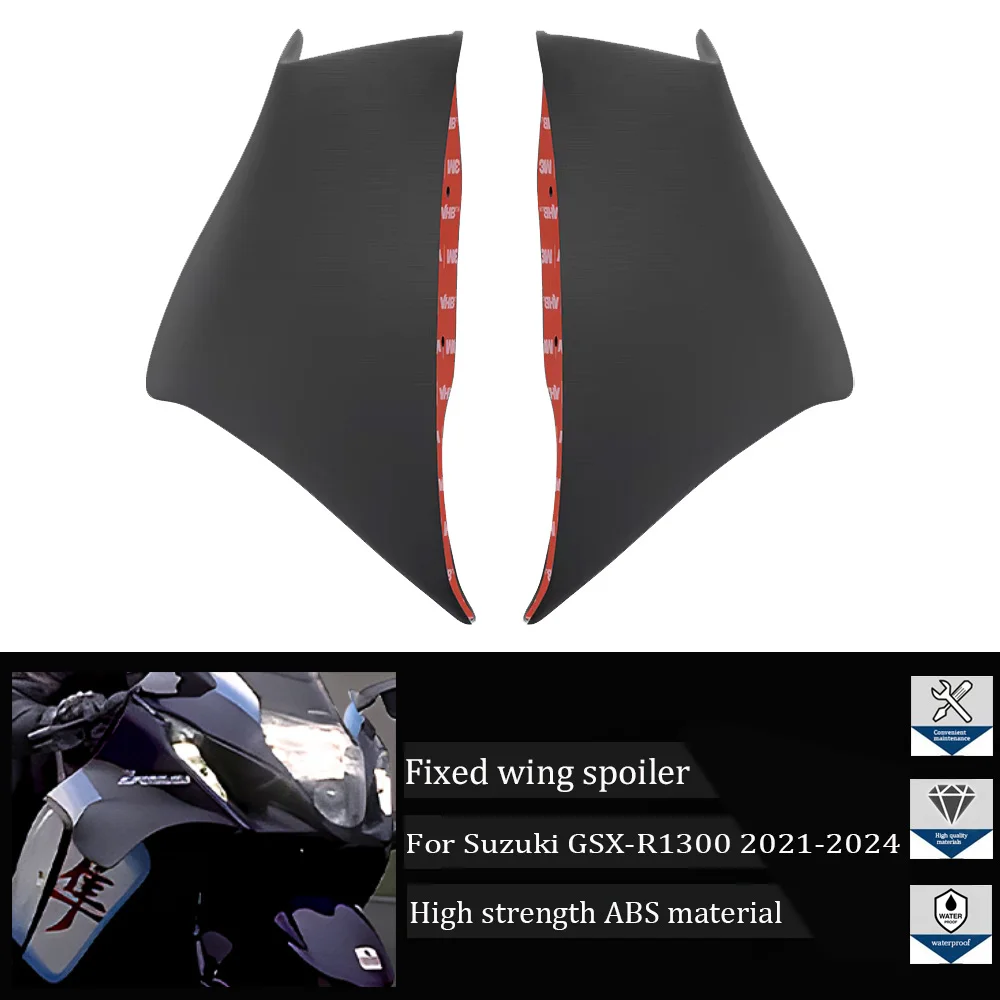 

Motorcycle aerodynamic wing fixed wing Suitable for Suzuki GSX-R1300 GSXR1300 2021-2024 2022 2023 side winglet windshield wing