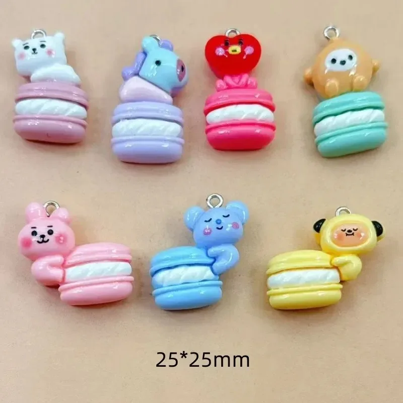 10pcs Mixed Cartoon Resin Charms Tiny Decor Pendants For DIY Handmade Earrings Necklaces Bracelets Phone Craft Supplies