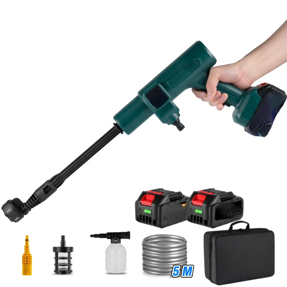 200Bar Brushless High Pressure Garden Spray Gun Cordless Car Washing Gun for Makita 18V Battery Household High-pressure Cleaner