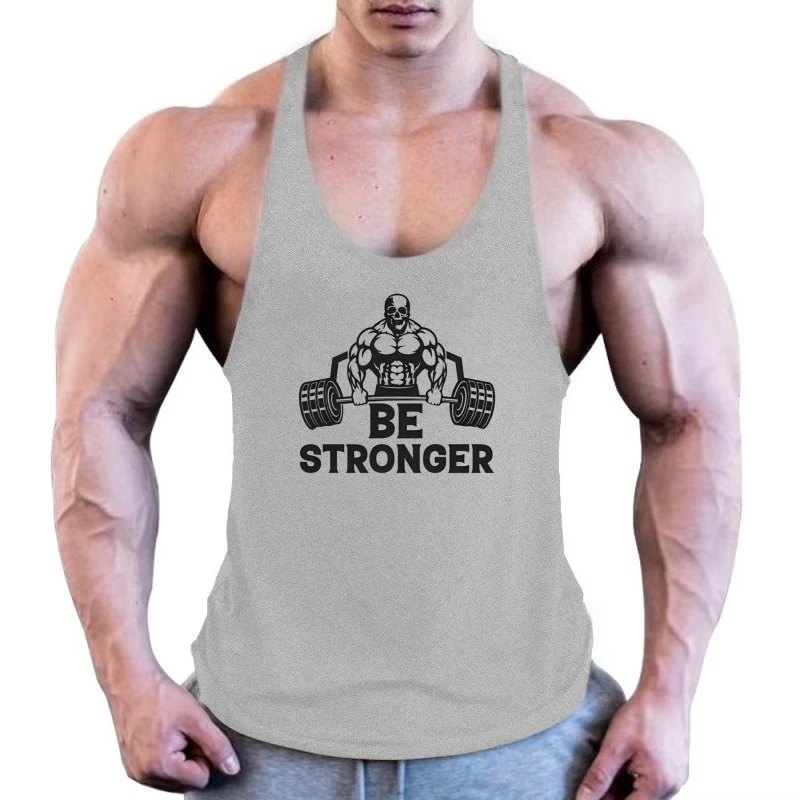 Mens Bodybuilding Stringer Shirt, Muscle Gym Vest, Fitness Singlet, Fashion Lightweight Breathable Sleeveless Workout Tank
