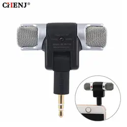 Mini Stereo Recording Microphone Mic With 3.5mm Mini Jack For PC Laptop Notebook Left and Right Channel