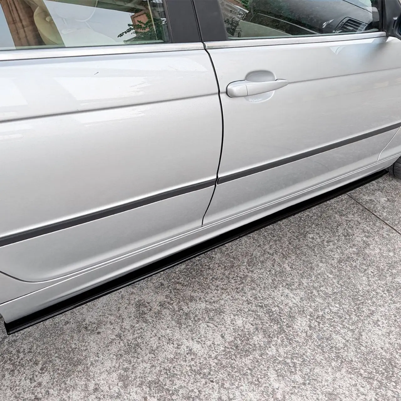 Car Side Skirts For BMW M3 E46 M Sport 4 Door 98-05 Bumper Diffuser Front Spoiler Trim Decorative Auto Body Kits Car Accessories view 3