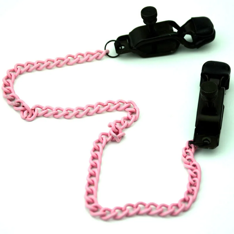 Metal Chain Nipple Clamps nipple stimulator Clips Sex Toys For Couples  Slave Fetish breast clamp sex game erotic adult bdsm toy view 5