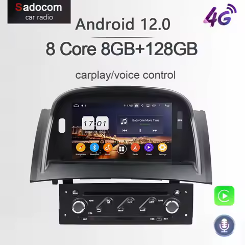 PX6 1 din TDA7851 Android 12.0 8GB RAM For Renault Megane II 2 2004-2009 Car DVD Player GPS Glonass map autoradio car radio 5.0