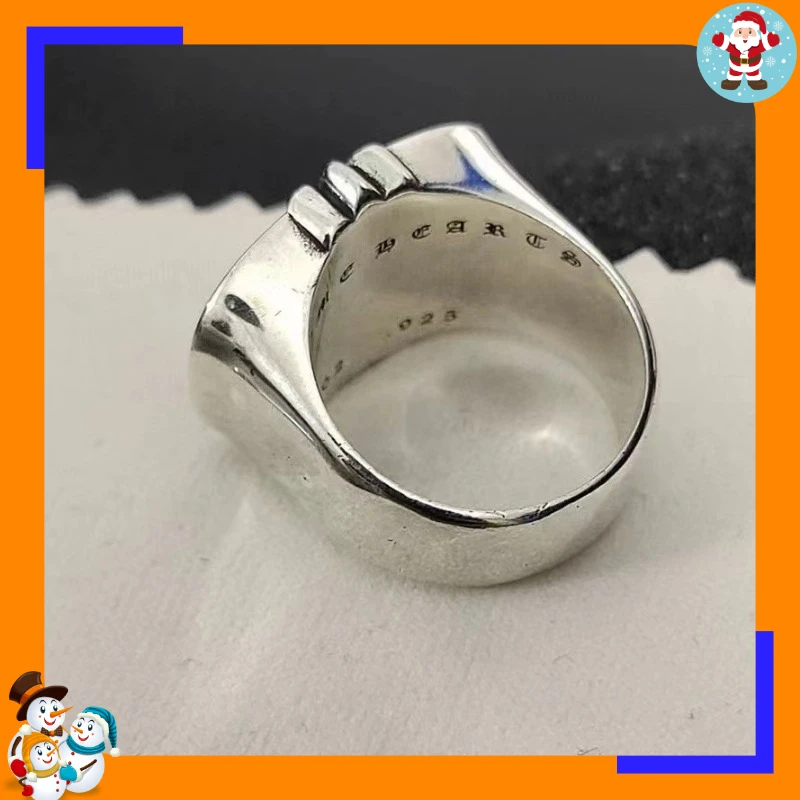 Hip Hop Cool Cross Ring Index Finger Face Wide Domineering Punk Trend Accessories Hipster