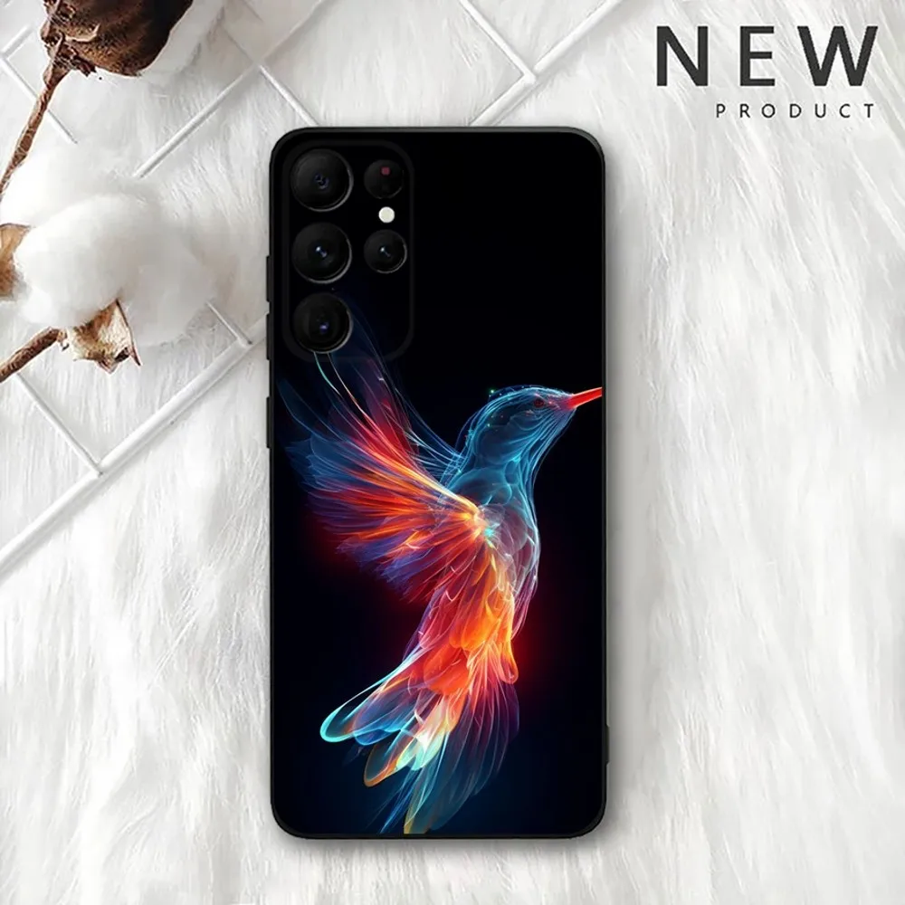 Hummingbird   Phone Case For Samsung Galaxy A20,A21s,A22,A31,A32,A52,A53,A72,73,A80,A91 Soft Black Cover