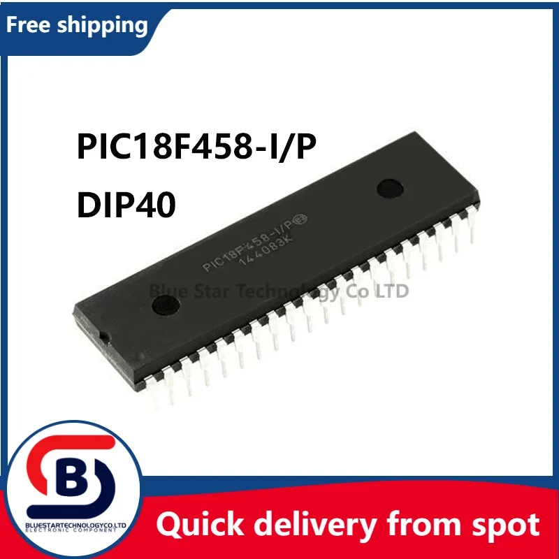 Free Shipping 2-10pcs/lots PIC18F458-I/P PIC18F458 18F458 DIP40 Quick delivery from spot