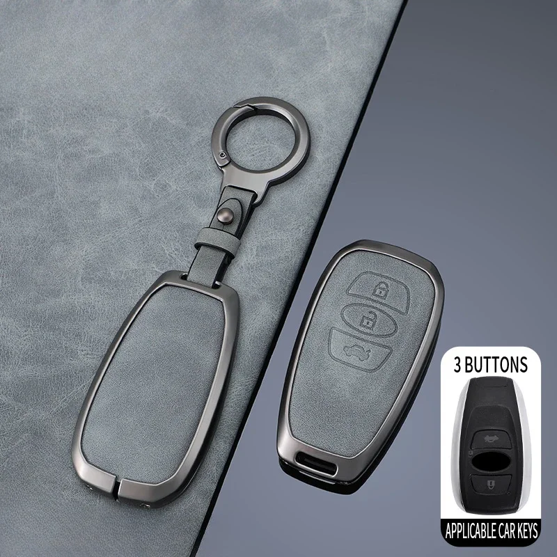 

Galvanized Alloy Key Shell Storage Bag Protector For Subaru Legacy Impreza Forester Xv Trezia BRZ Wrx Levorg Outback 3/4 Button