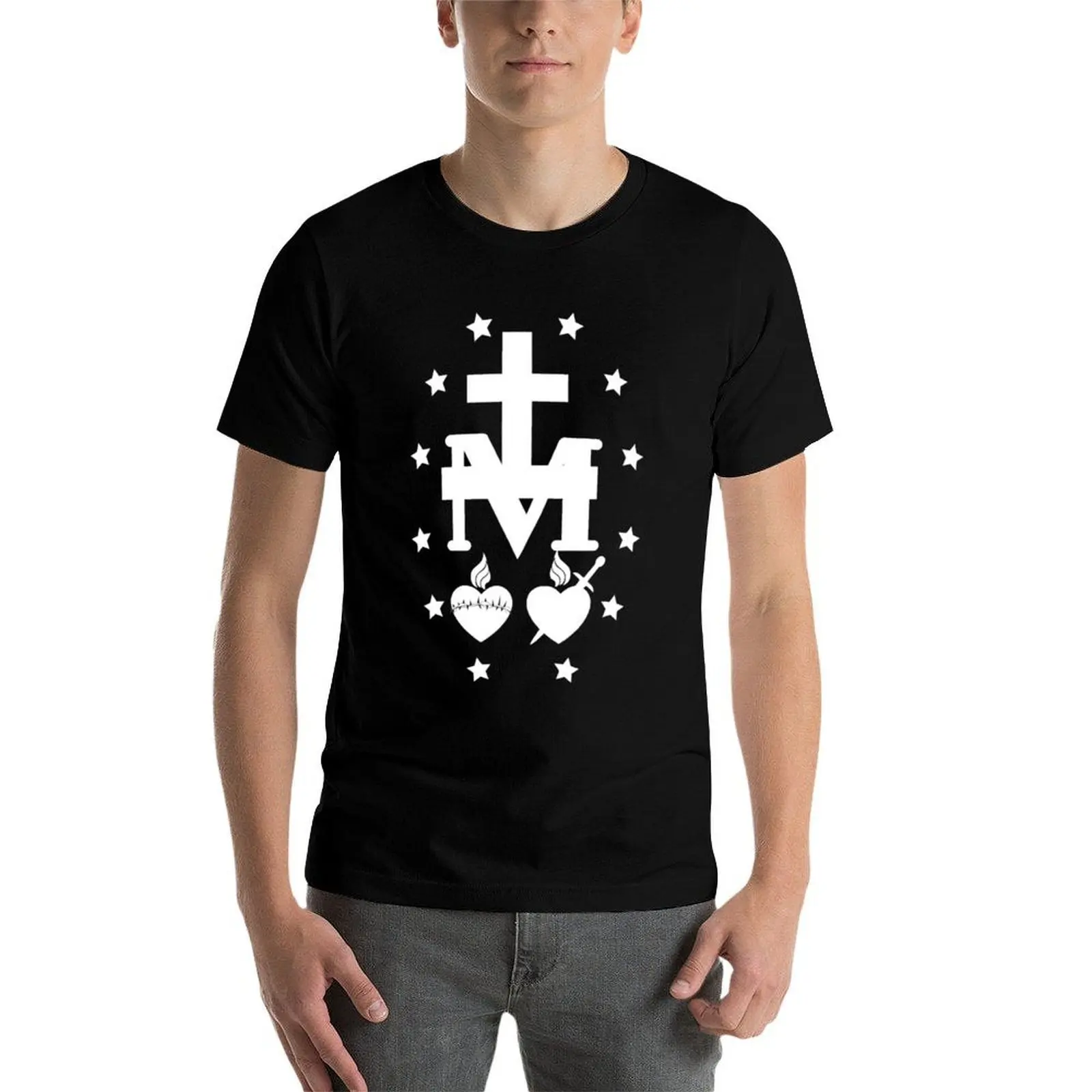 

Miraculous Medal T-Shirt t shirt custom print g man t shirts for men T-Shirt