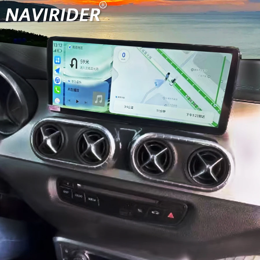 

12.8Inch Screen Car Radio For benz X Class X200 X220d W470 2017 - 2020 GPS Android 2400x960 Multimedia Video Player CarPlay Unit