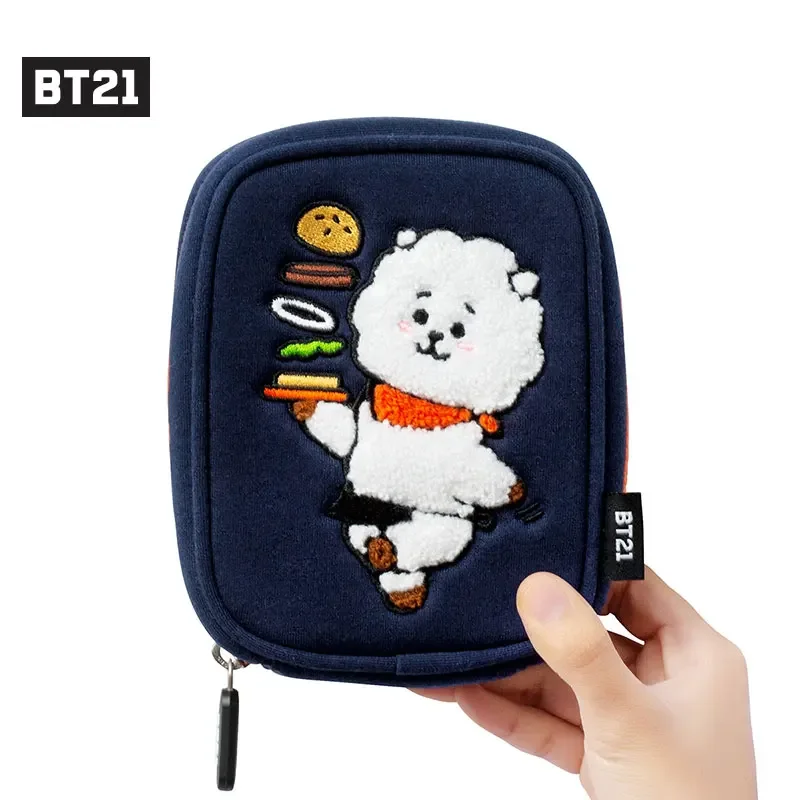 Line Friends Original Cartoon Anime Plush Storage Bag Tata Cooky Shooky Koya Kawaii Coin Purse Clutch Wallet Portable Pouch Gift