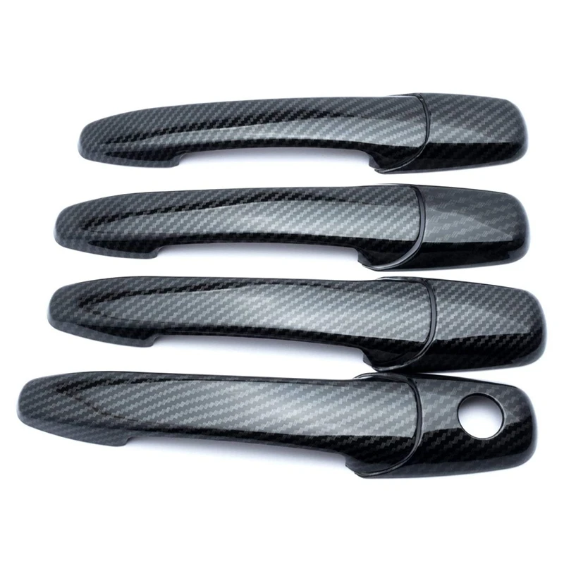 Carbon Fiber Car Door Handle Cover for Mazda 2 3 6 Door Handle Decoration Door Handle Cover Trims with Keyless Holes