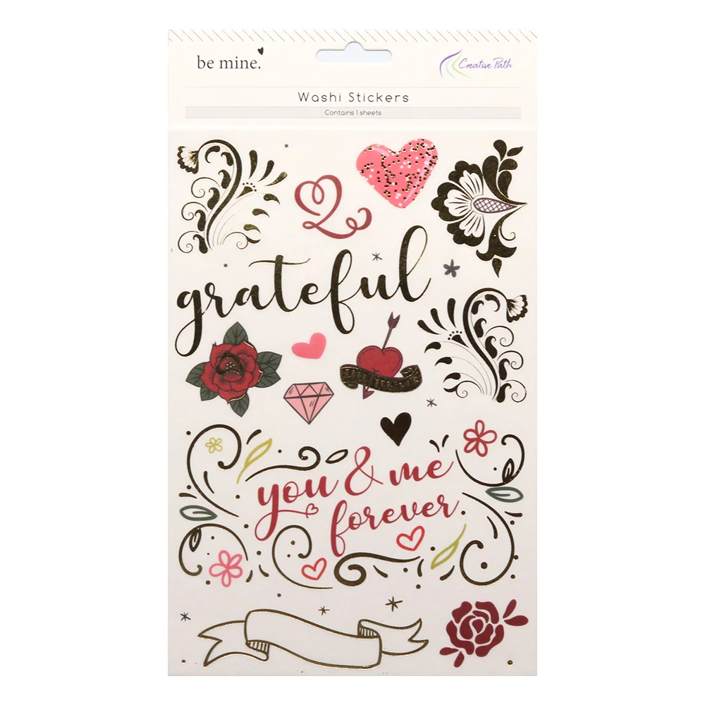 Creatieve Path Vintage Goudfolie Washi Sticker Vellen Rozen Diamant Deco Stickers Voor Scrapbooking Journaling Planner Kaartmaken