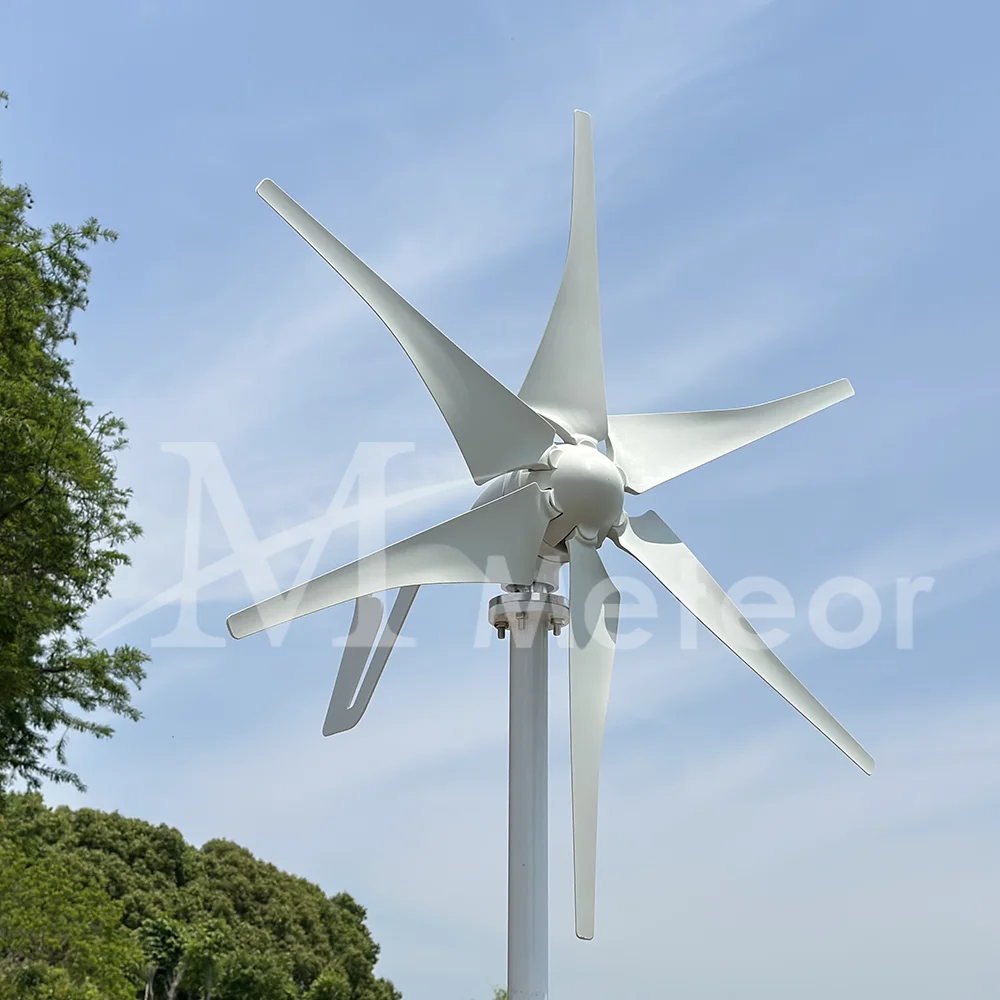 Imagem -05 - Turbina Eólica Horizontal para Casa 1000w Moinho de Vento 12v 24v 48v Gerador de Energia Turbina de Água Camping