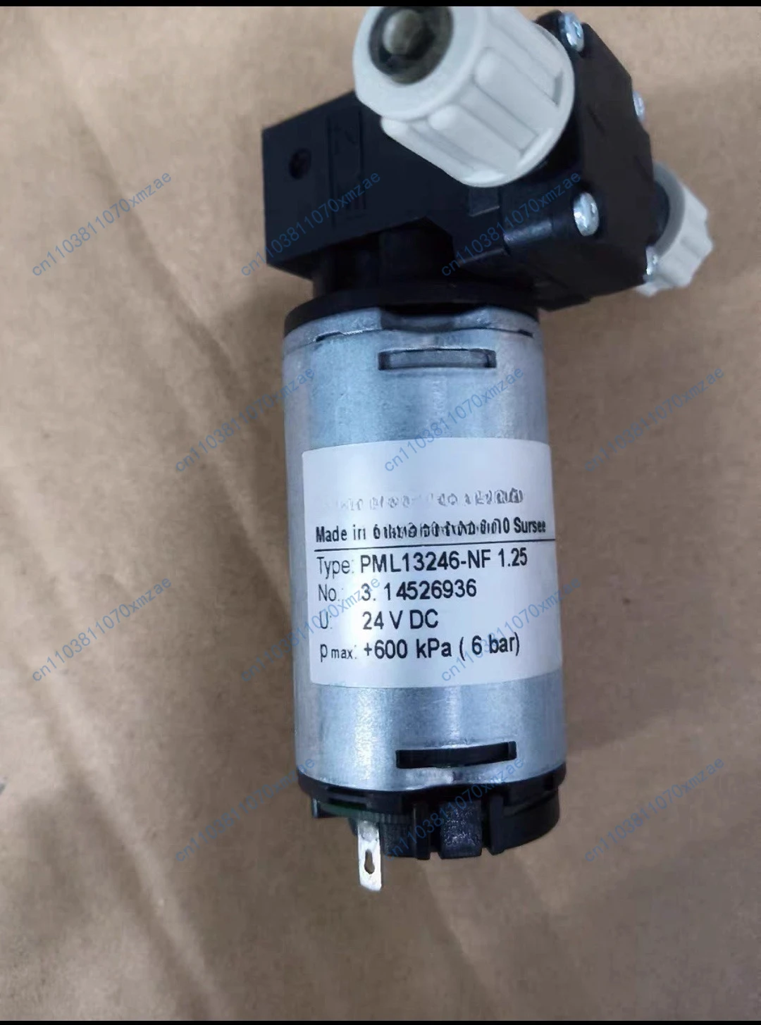 ダイヤフラムポンプ 24V エアポンプ 600kpa 水インクポンプ PML13246-NF