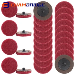 10Pcs 3inch Roll Lock Nylon Sanding Disc Surface Conditioning Disc Quick Change Grinding Wheel For Air Angle Die Grinder Tools